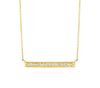 Diamond bar necklace