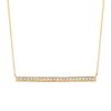 Diamond bar necklace