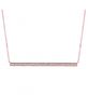 Diamond bar necklace