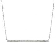 Diamond bar necklace