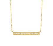 Diamond bar necklace