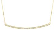 Diamond bar necklace