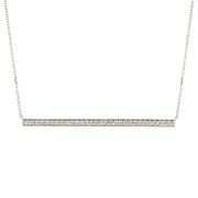 Diamond bar necklace