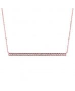 Diamond bar necklace