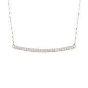 Diamond bar necklace