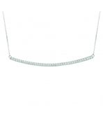 Diamond bar necklace
