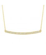 Diamond bar necklace