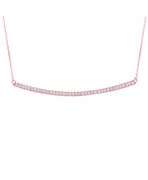 Diamond bar necklace
