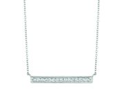 Diamond bar necklace