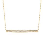 Diamond bar necklace