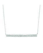 Diamond bar necklace