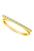Diamond bar ring