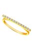 Diamond bar ring