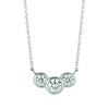 Diamond bezel necklace