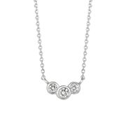 Diamond bezel necklace