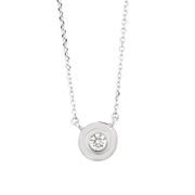 Diamond Bezel Necklace