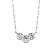 Diamond bezel necklace