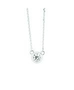 Diamond Bezel Necklace