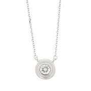 Diamond Bezel Necklace