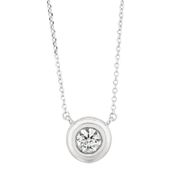 Diamond Bezel Necklace
