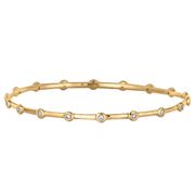 Diamond bezel set bracelet