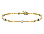 Diamond bezel set bracelet