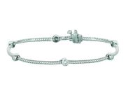 Diamond bezel set bracelet
