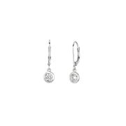 Diamond bezel set earrings