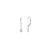 Diamond bezel set earrings