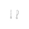 Diamond bezel set earrings
