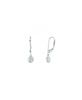 Diamond bezel set earrings