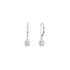 Diamond bezel set earrings