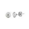 Diamond bezel set earrings