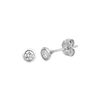 Diamond bezel set earrings