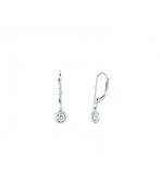 Diamond bezel set earrings