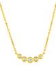 Diamond bezel set necklace