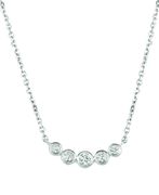 Diamond bezel set necklace