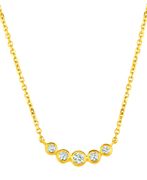 Diamond bezel set necklace