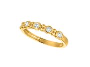 Diamond bezel set ring