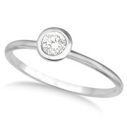 Diamond bezel set ring