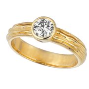 Diamond bezel set ring