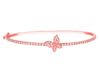 Diamond butterfly bangle