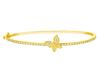 Diamond butterfly bangle