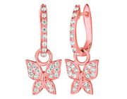Diamond butterfly earrings