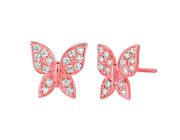 Diamond butterfly earrings
