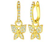 Diamond butterfly earrings