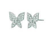 Diamond butterfly earrings