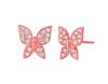 Diamond butterfly earrings