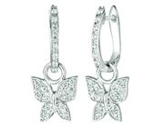 Diamond butterfly earrings