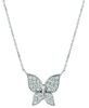 Diamond butterfly necklace